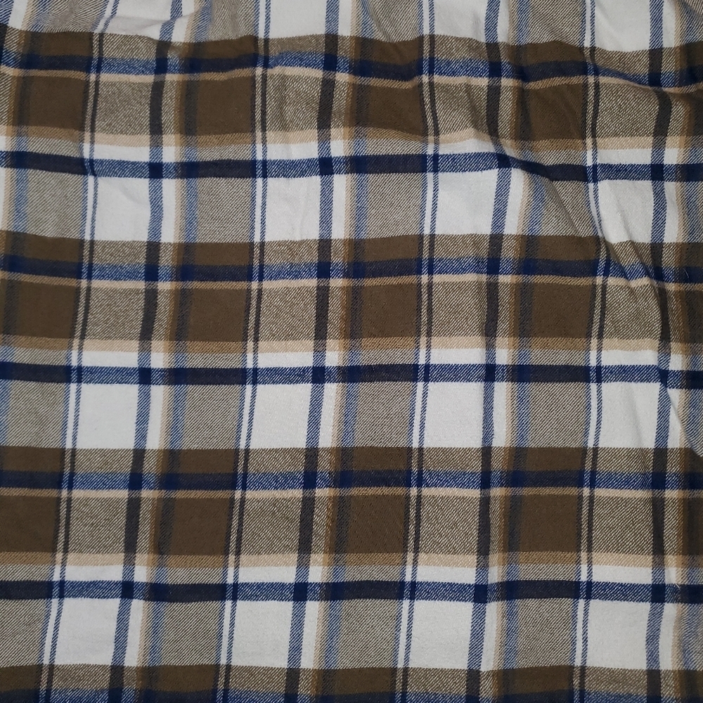 American Eagle Outfitters Blue and Brown Flannel Shirt - Picture 9 of 10